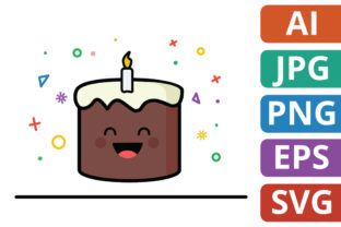 Download Cute Birthday Cake Illustration - Premium Resources