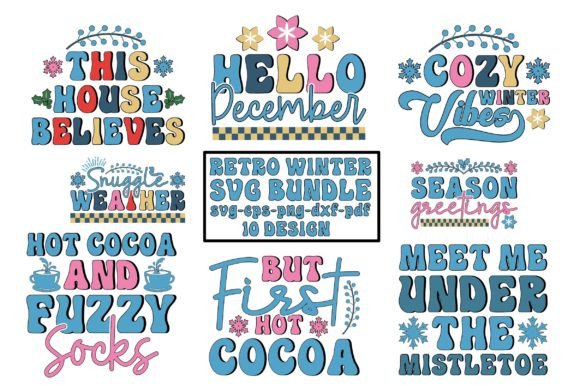 Download Retro Winter Svg Bundle, Winter Svg - Premium Resources