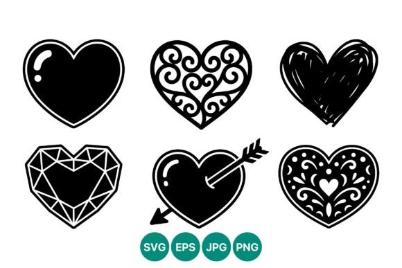 Download Black White Heart Icon Set - White Collection