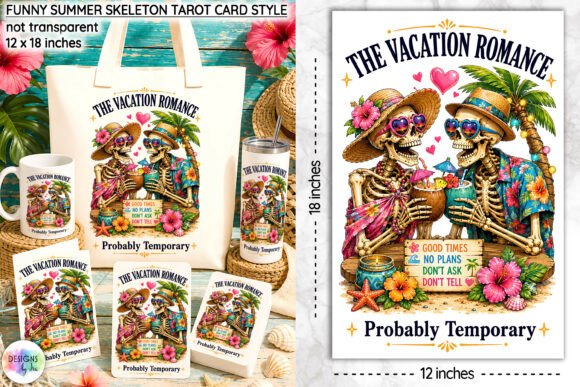 Download Funny Summer Skeleton Tarot Card Design - Card design Collection